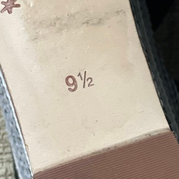 Splendid Felix Platform Wedge Sandals Ankle Wrap Neutral Stripe Black Size 9.5 - Picture 11 of 13